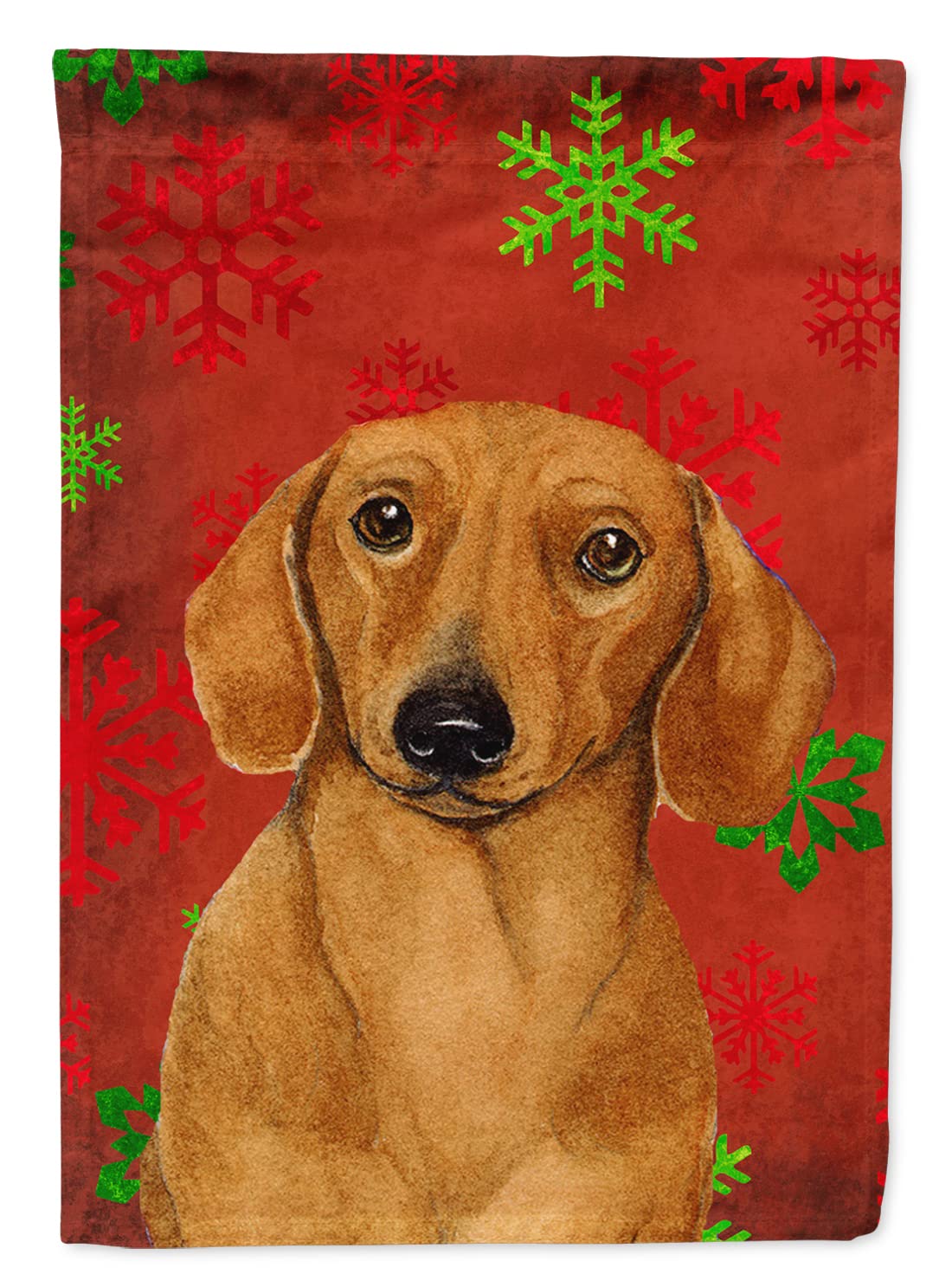 Drapeau Teckel de Noël Caroline's Treasures, cadeau idéal pour amoureux des chiens