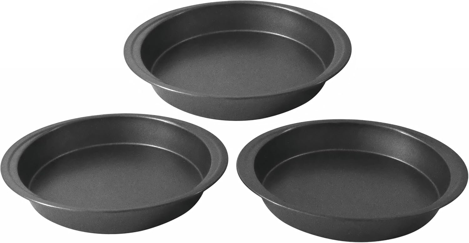 Mainstays 9 Inch Round Cake Pan, 3 Pack