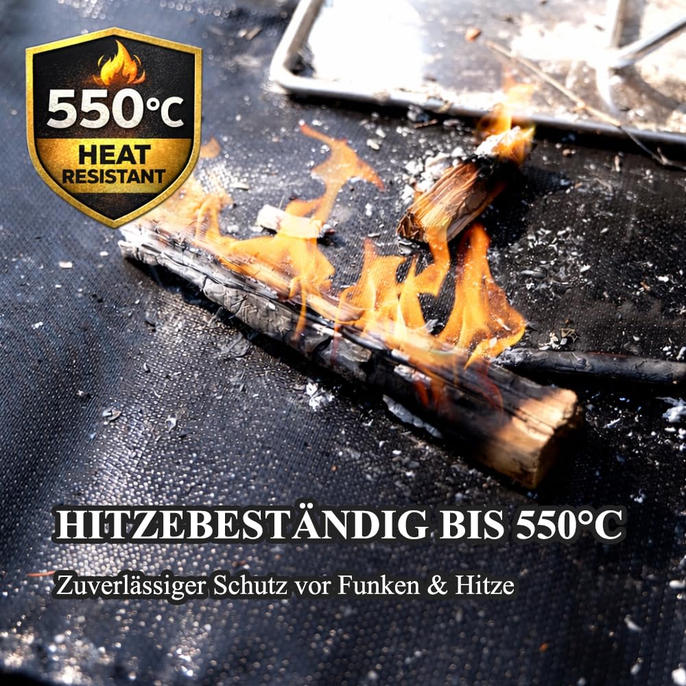 Coperta antincendio, coperta per saldatura, protezione dal calore, colore nero, copertura antincendio, coperta antincendio, coperta per uso professionale (120 x 180 set)