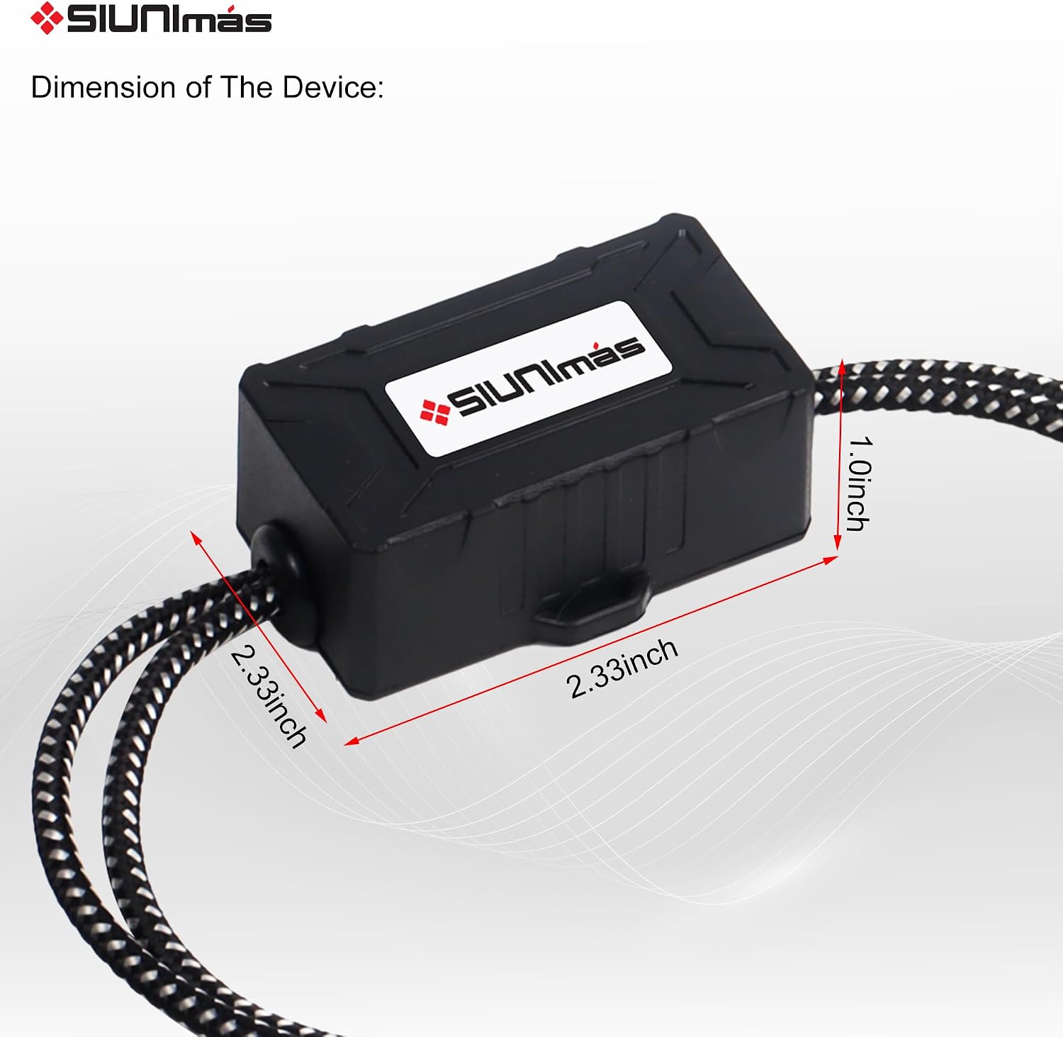 Pro RCA 2 Channels Ground Loop Isolator Hotswap Design with Nylon Braided Cord Car and Home Theater Using Ground Loop Hum/Buzzing Noise Filter with Durable ABS Box (SIM-2CH-RCA01A)