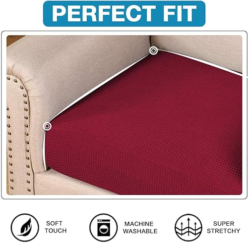 Vista 183 de Funda de cojín de alta elasticidad, para sofá, funda de cojín protectora para sofá, para asiento de sofá, cubierta para sofá suave, flexible