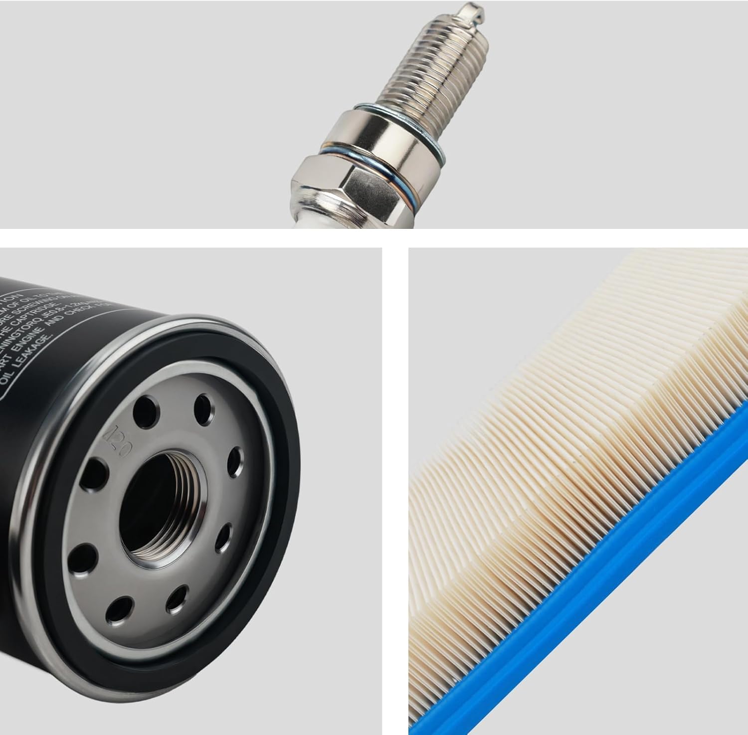 ATV Spark Plug Air/Oil Filter Kit Compatible wiht Polaris Ranger XP 900 、RZR 570 2012-2018 Replaces 2540086