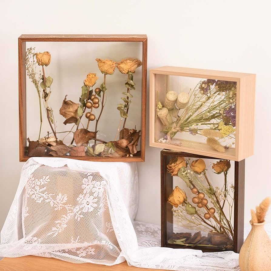 壁掛け　シャドーボックス　ディスプレイケース Amazon.co.jp: 花シャドー ボックス ディスプレイ ケース