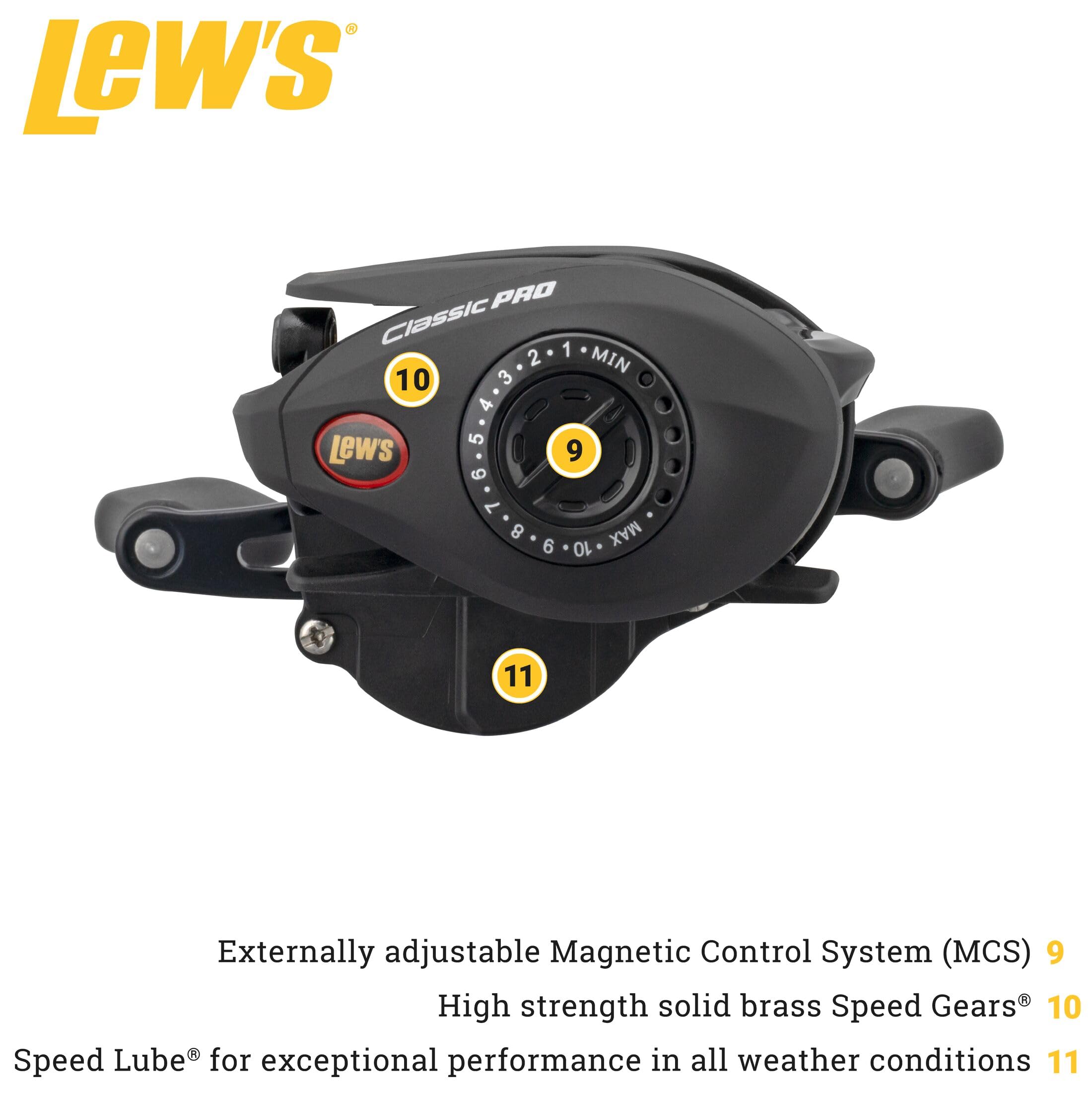 Lew's Classic Pro Speed Reel SLP Baitcast Moulinet de pêche