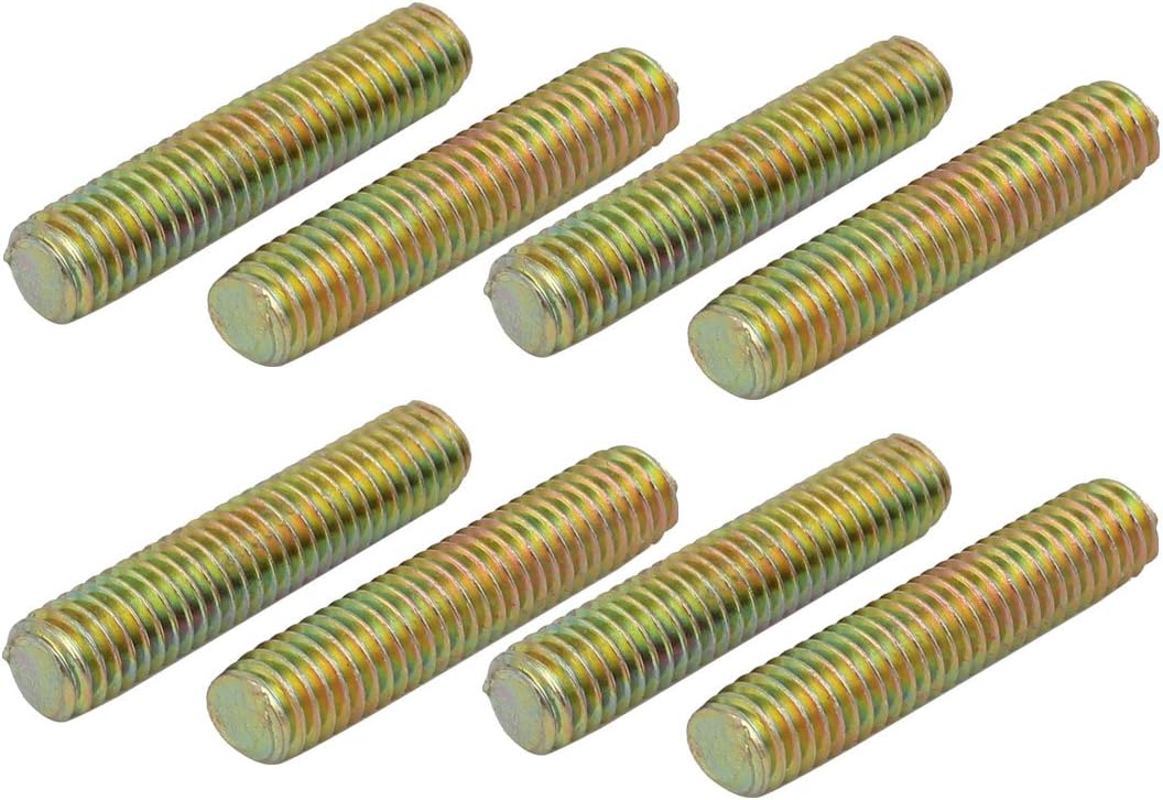 M6 Thread Home Hardware Dia 30mm Length Carbon Steel Zinc Plated Fully Threaded Rod 8pcs Model:76as187qo334