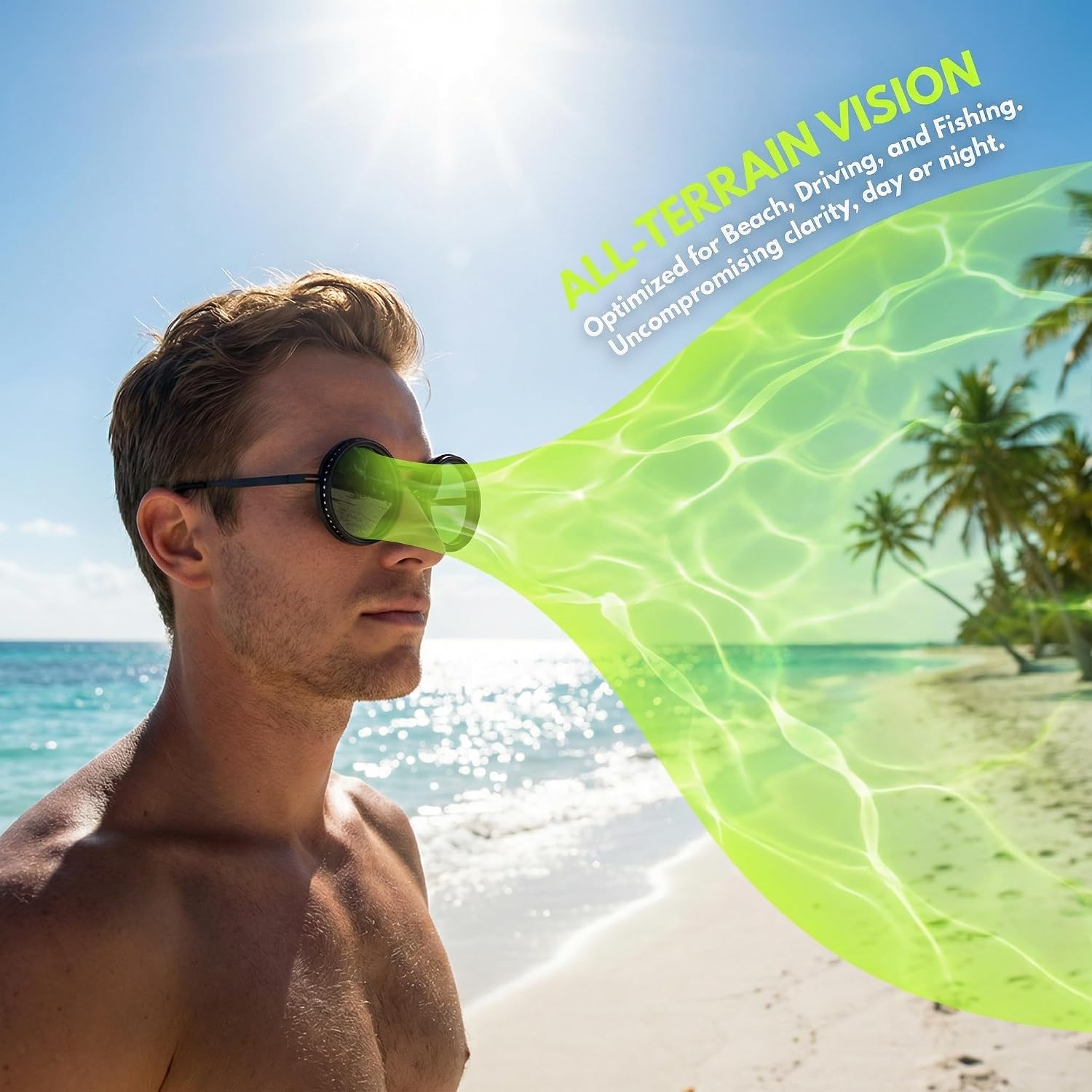 Adjustable Tint Polarized Round Sunglasses, 1-9 Gears Rounded Polarized Glasses with ND Filter Lenses, for Men Beach Shady Fishing Driving