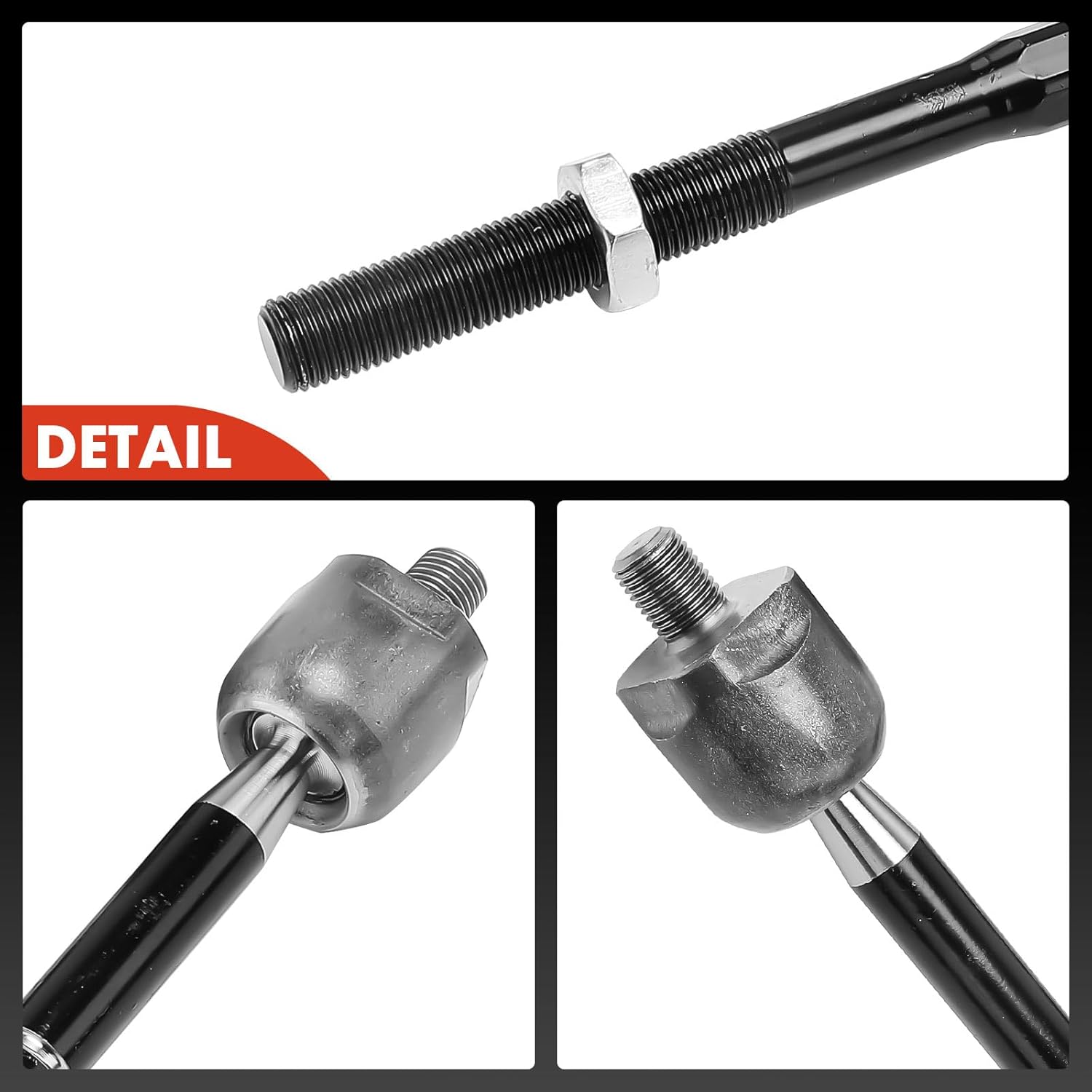 A-Premium 2 x Front Inner Tie Rod Ends Compatible with Chevrolet Equinox 2008-2009 & Saturn Vue 2002-2007 & Pontiac Torrent 2008-2009