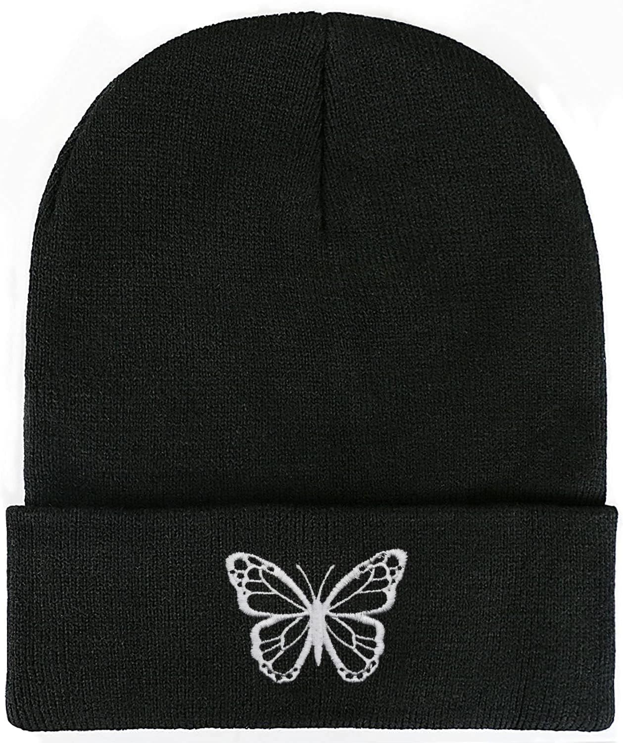 クールなスケルトンカジュアルビーニー帽 男女兼用 ヒップホップ クラシック 刺繍 冬用ニットキャップ