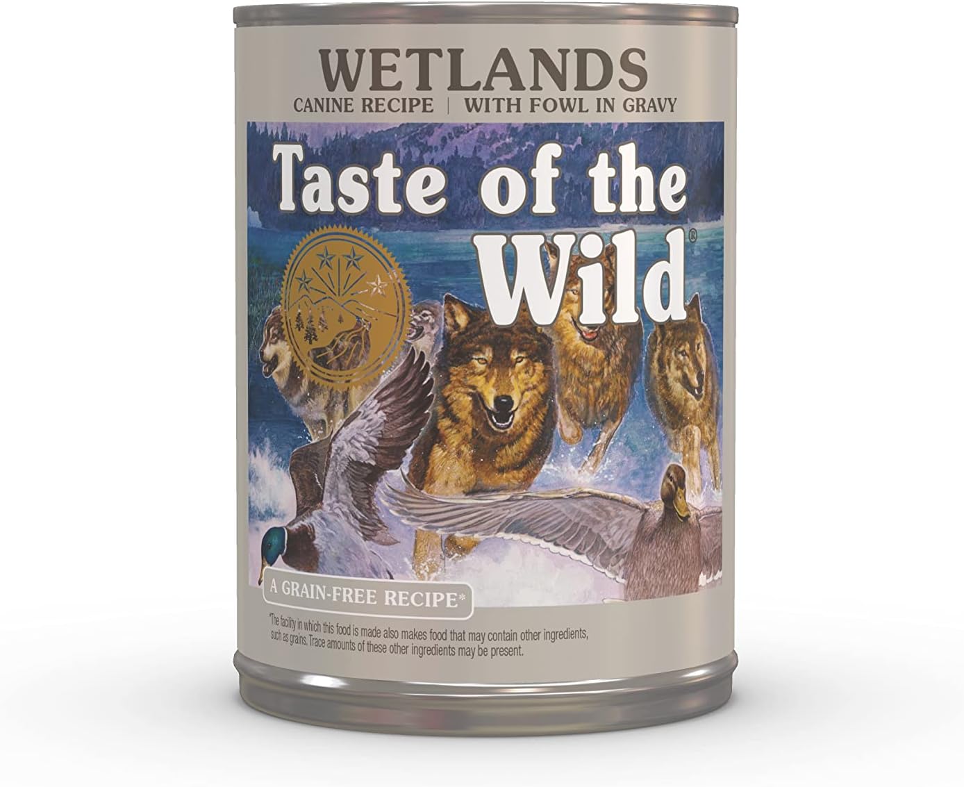 Taste of the Wild Wetlands Canine Recipe with Fowl in Gravy Canned Dog Food, 13.2-oz, Case of 12