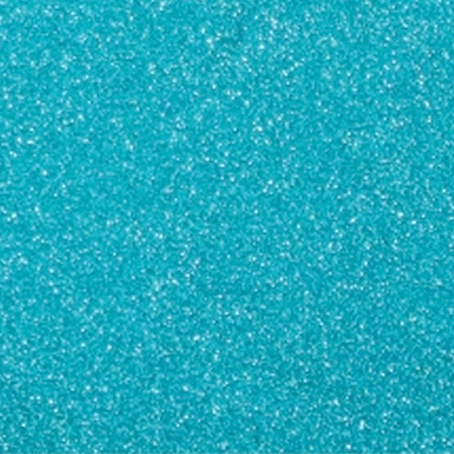 Siser EasyPSV Glitter - Permanent Self Adhesive Craft Vinyl - 12"x1yd Roll (Sparkling Aqua)