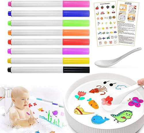 Bolígrafo mágico de pintura al agua 12 colores de doble punta bolígrafo flotante de agua mágico rotuladores flotantes de agua para garabatos