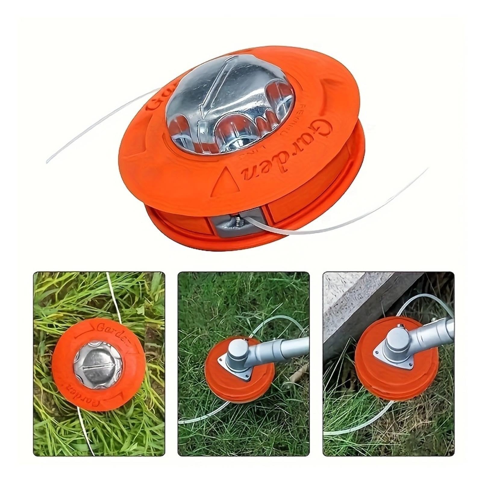 M10 Aluminum Nylon Brush Mower Bump Spool Grass Trimmer 2 Lines Cutter Head Thread Line String Saw Strimmer Garden(1ser)