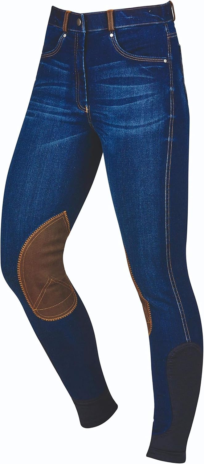 Dublin Shona Knee Patch Denim Breech : Clothing, Shoes & Jewelry