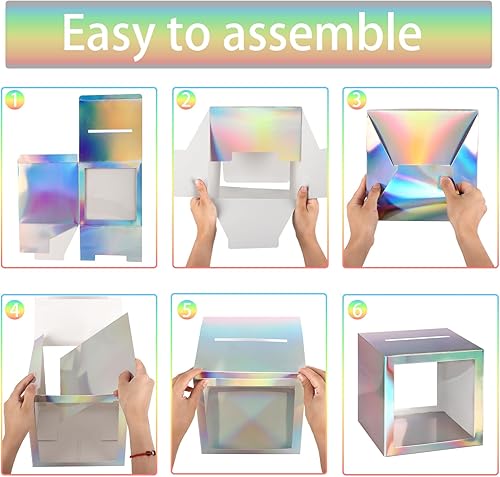 Miniatura 402 de Hxezoc Caja de tarjetas de San Valentín, buzón de cartón para el día de San Valentín para el aula de los niños, día de San Valentín, baby showers