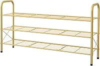 Vista 8 de Hoctieon 3 Tier Mesh Style Shoe Rack, Entryway Shoe Shelf, Shoe Storage Organizer, Shoe Rack for Closet, Space Save for Bathroom, Garage, Hallway