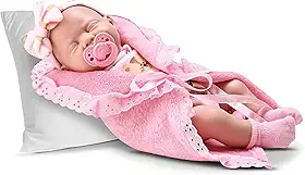 Bambola Boneca Baby Reborn Premium Dormindo 34cm