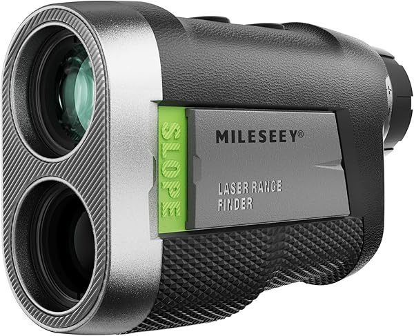 MiLESEEY Wiederaufladbarer Entfernungsmesser Golf, Rangefinder mit Slope On/Off Schalter, Magnetischer Golf Entfernungsmesser 1000M Flag Lock Vibration für Golfwagen, ±0,5M Genauigkeit