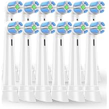 12pcs iO Toothbrush Replacement Heads Oral B Compatible with IO 2/3/4/5/6/7/8/9/10 Series Electric Toothbrushes, Oral B IO Round Replacement Heads for Deep Cleaning and Protecting Teeth and Gums