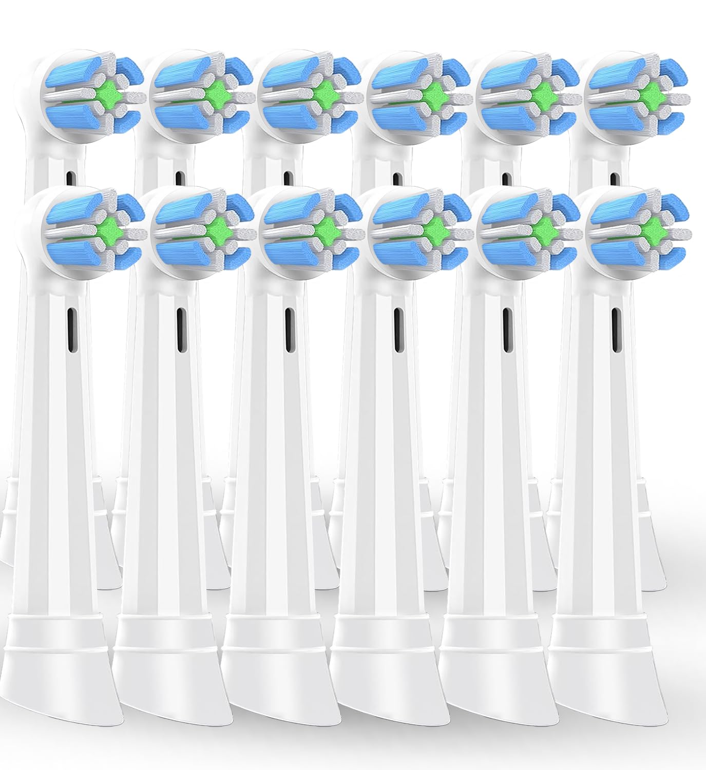 12 Cabeçotes de Substituição para Escova de Dentes iO - Compatíveis com Escovas Elétricas Oral B IO 2-10, Limpeza Profunda e Proteção Dentária