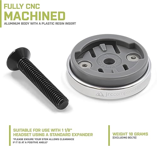 Miniatura 3 de JRC Components Enkei Top Cap Bike Stem Mount  Compatible con todos los modelos de dispositivos GPS Wahoo Elemnt  Cuerpo ligero de aluminio CNC