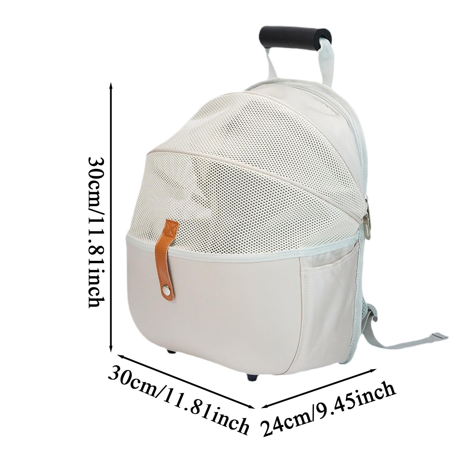 Pet Carrier Bag - Bolsa de transporte plegable ligera con ventana de malla y cojín suave | Ideal para actividades de senderismo y viajes cortos diarios con Ha