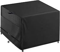 Vista 13 de Funda de comedor al aire libre, funda impermeable resistente para mesa de trabajo plana Royal Gourmet PC3401S y PC3401B, compatible con carrito