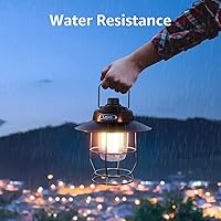 Vista 8 de Lepro Bundle - 2 artículos: Linterna de camping LED recargable vintage Lepro y LE LED linterna de camping recargable, 1000LM, 4 modos de luz