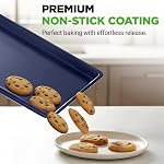 NutriChef Extra Large Cookie Sheet - Nonstick Carbon Steel Baking Tray for Easy Food Release, Professional Quality, Durable and Reliable Kitchen Essential