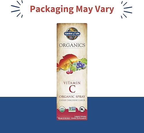 Vista 10 de Garden of Life Organics - Spray de vitamina C para niños y adultos, naranja mandarina, suplemento de vitamina C, antioxidante para apoyo