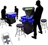 Creative Arcades Full Size Commercial Grade Cocktail Arcade Machine w Riser | 2 Player | 4500 Games | 26