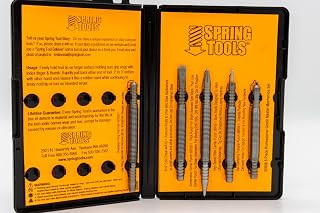 Spring Tools Master Mechanics 5-Piece Metal Working Tool Set - Auto Body Repair Kit - Made in USA - Includes Ping Hammer, HSS Punch, Cold Chisel - Professional Automotive Tools