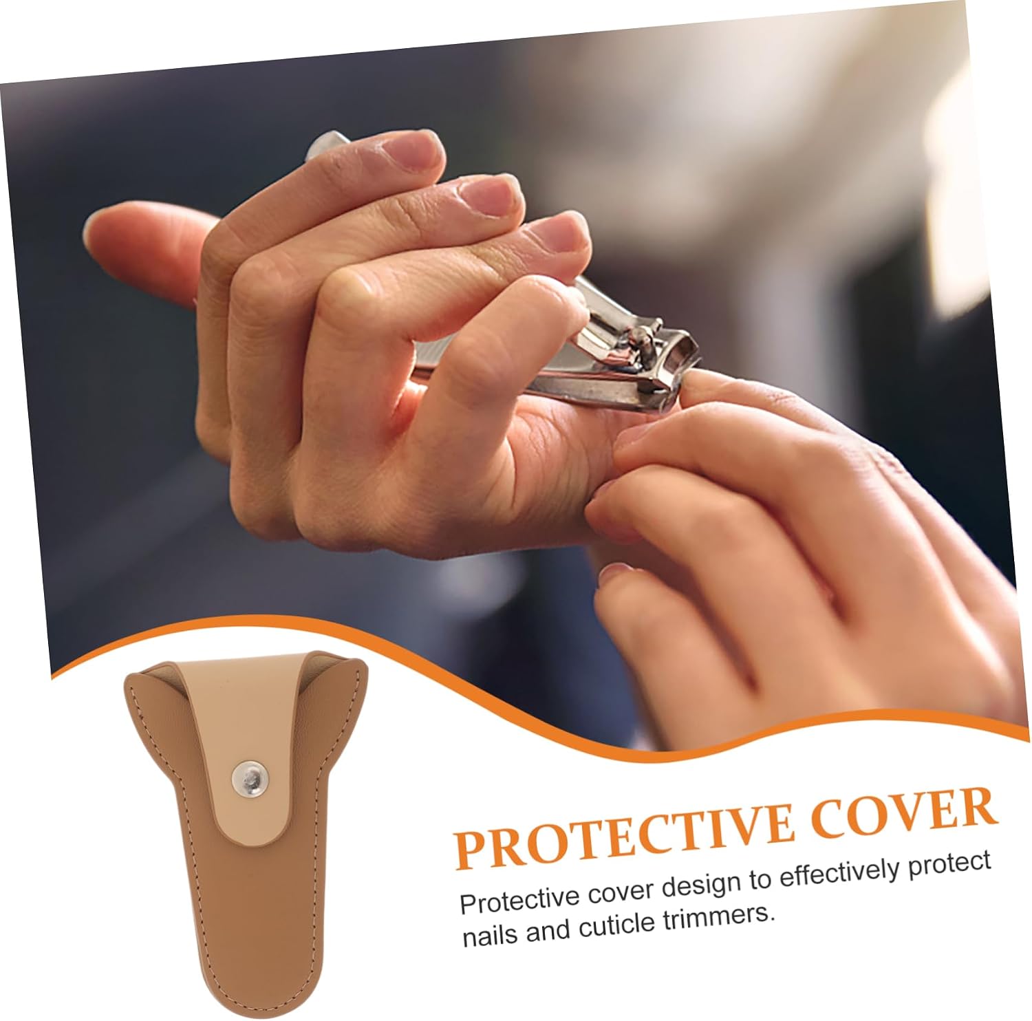 Protective Nail Scissor Pouch Multi Functional Grooming Scissor Bag for Manicure Pedicure Cuticle Scissors with Leather Cover Ergonomic Design for Easy Organization and Storage