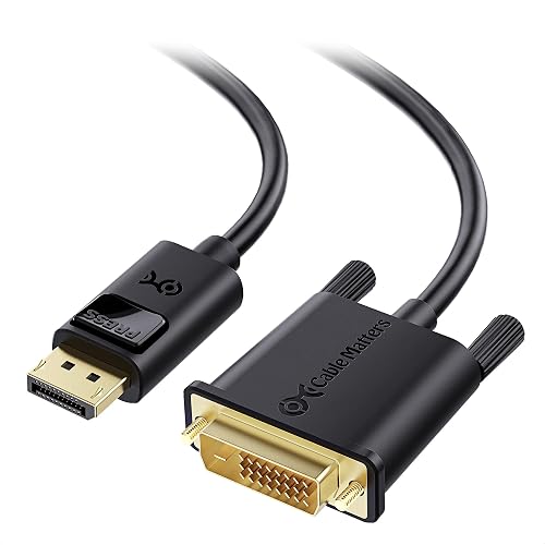 Cable Matters 2-Pack DisplayPort to DVI Cable, DP to DVI, 6ft