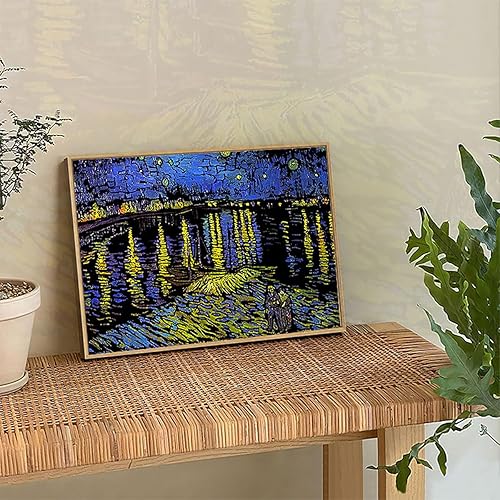 Miniatura 4 de 4 piezas de papel de pintura de arco iris para rascar, juego de arte y manualidades de Vincent Van Gogh, tarjeta de dibujo de bricolaje para niños y