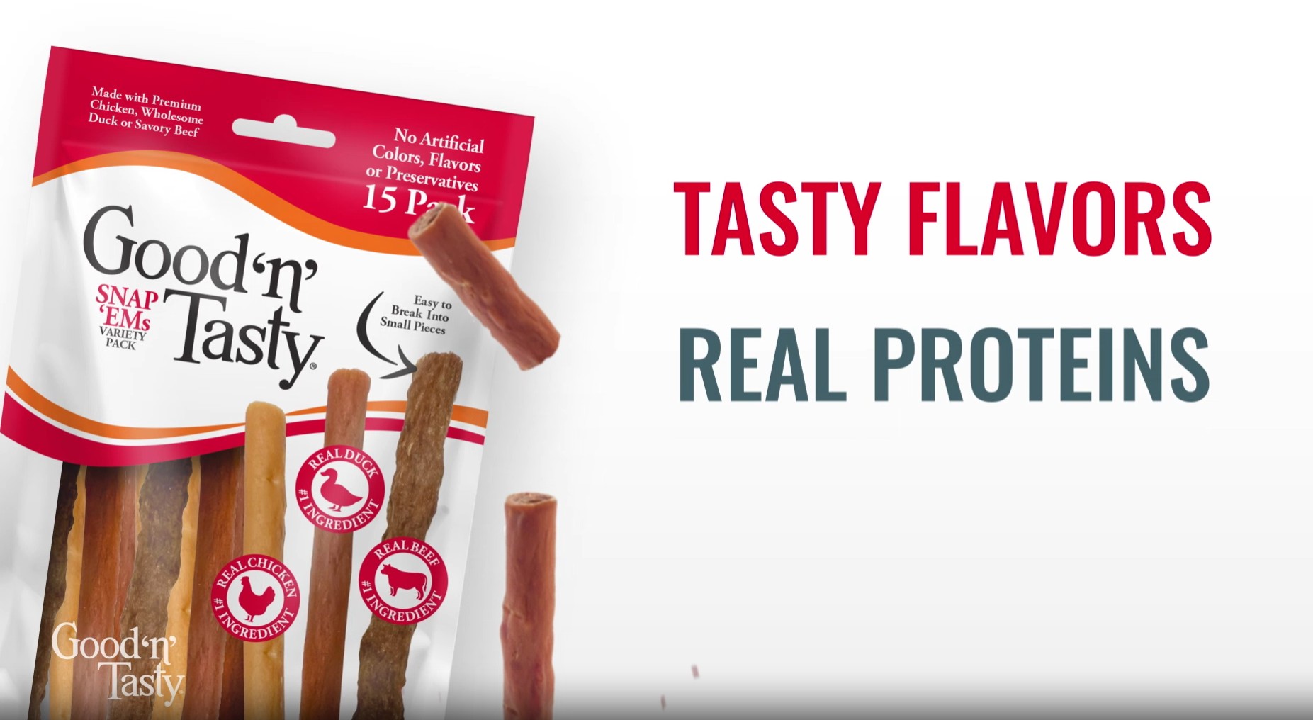 Amazon.com: Good 'n' Tasty Triple Flavor Snap 'EMS Gourmet Treats