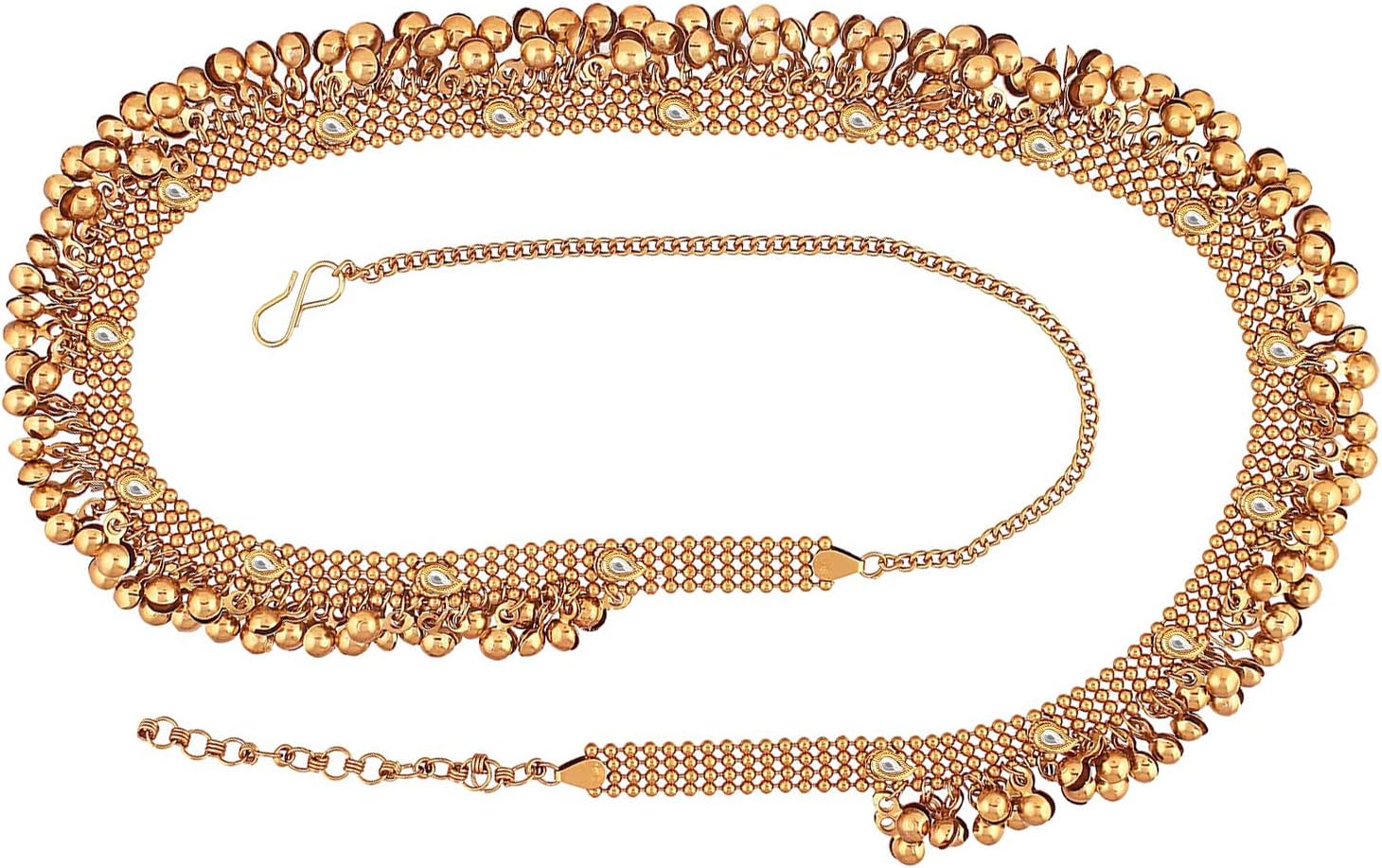 Shining Diva Antique Gold Ethnic Kamarband For Women