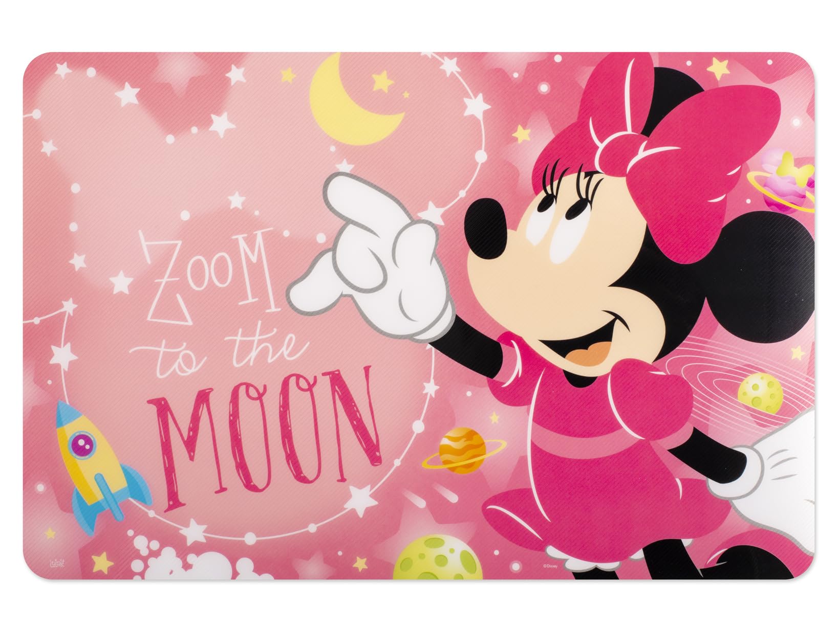 Set Minnie Cosmo Lulabi 3 Pezzi Per Bambini - Piatti E Bicchiere In Polipropilene Rosa Decorato - Foto 13