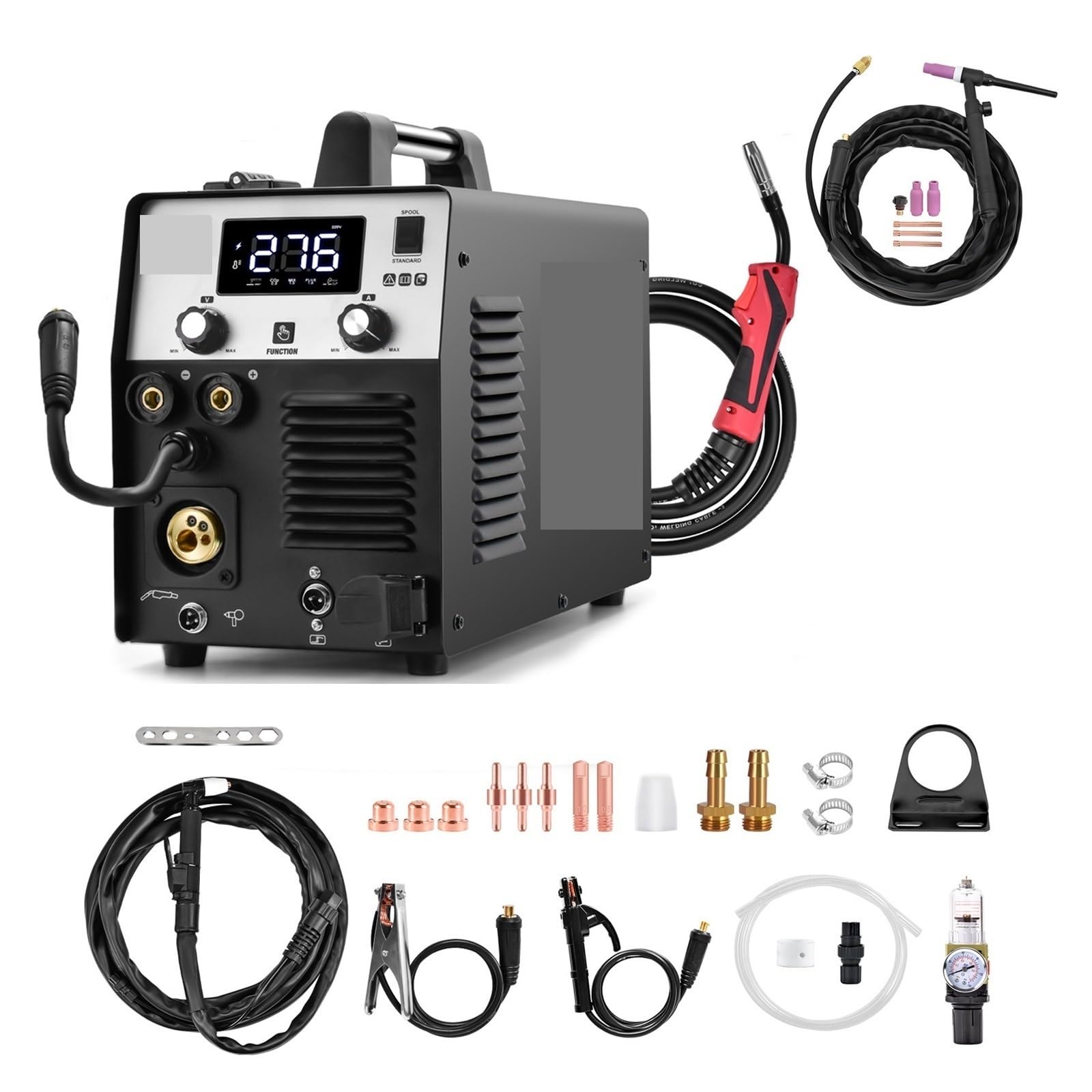 Qaxrzcucd One Color Plasma Cutting Welder Digital Screen Easy To Cut, Powerful Operation(With 17V)