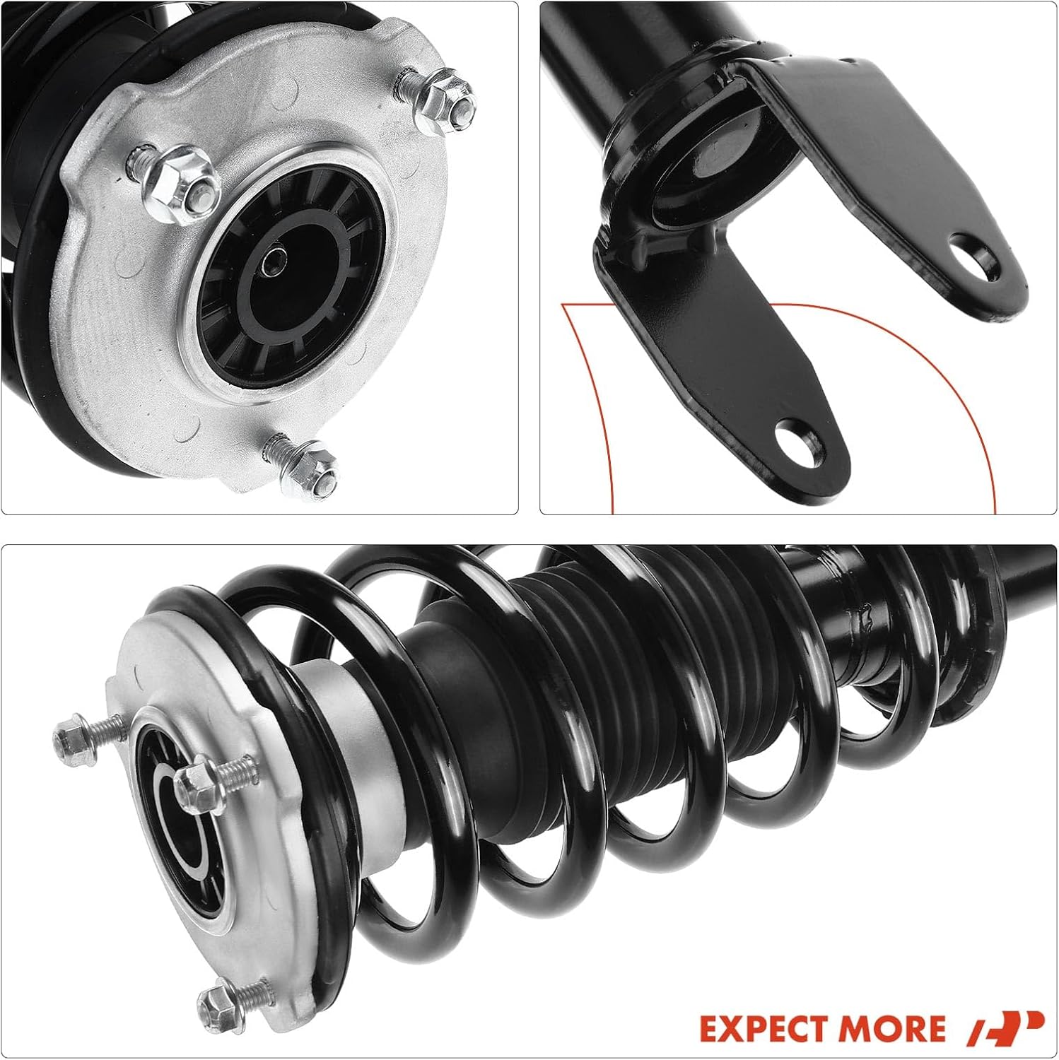 A-Premium Front Left Strut Compatible with Tesla Model 3 [RWD] 2017-2021 - Replacement Suspension Complete Strut Assembly Shock with Coil Spring