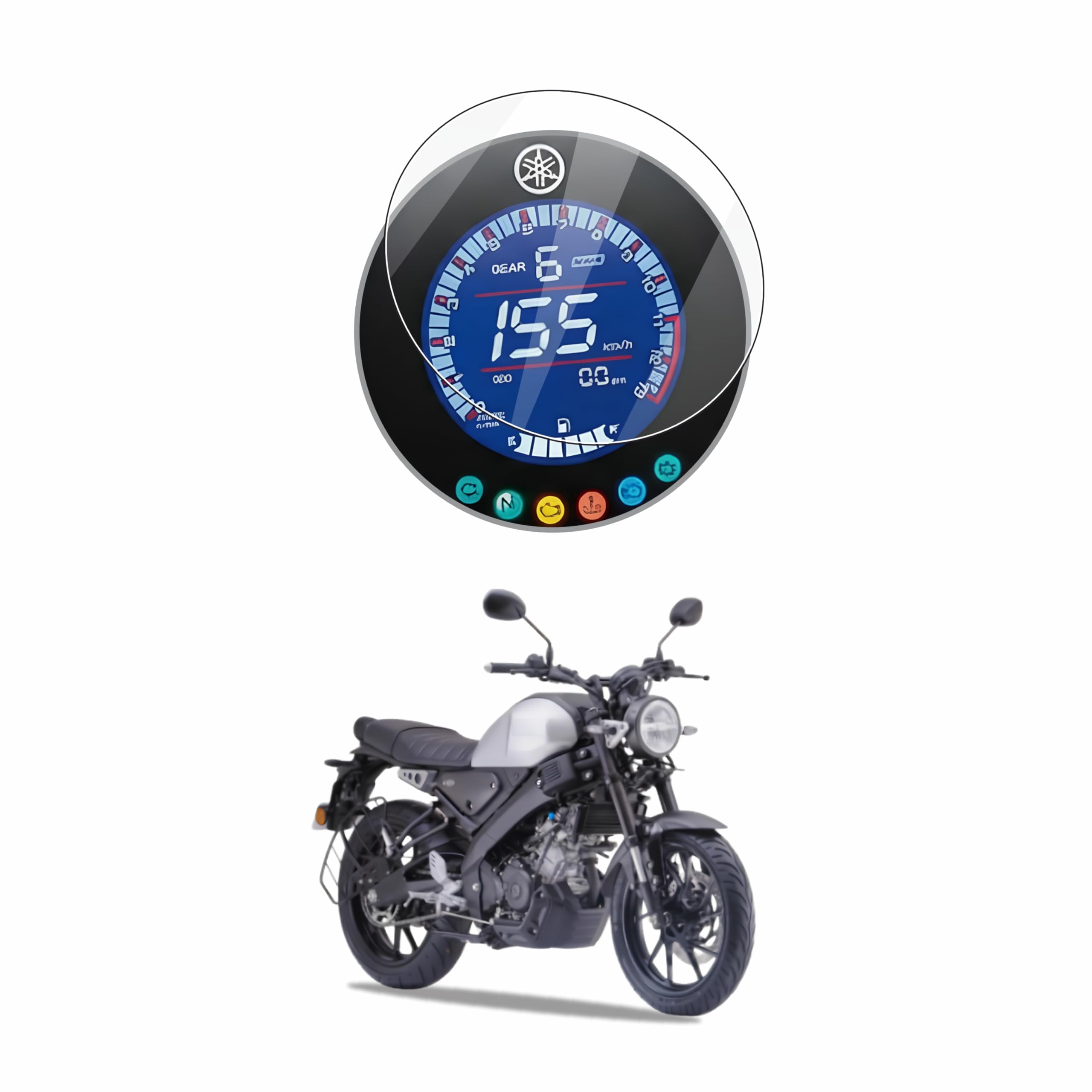 OHAYO Screen Protector for Yamaha XSR 155 2025 TFT Digital Meter Display | 9H Hardness Military-Grade Tough Flexible Film | Scratch Resistant HD Clear Full Coverage | Bubble-Free Easy Install | Non-Rigid, Non-Glass Screen Guard for XSR155-image-42