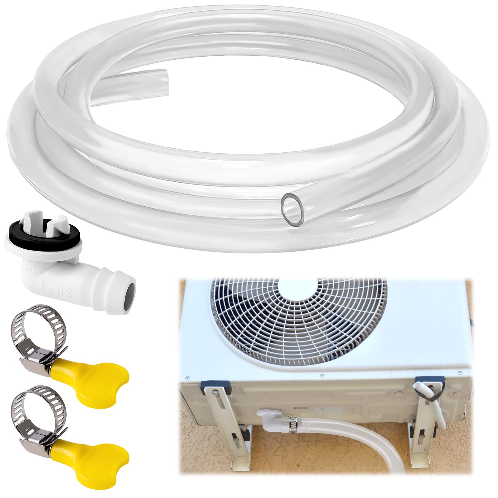 Buy 10ft Universal Air Conditioner Drain Hose,AC Drain Hose Elbow