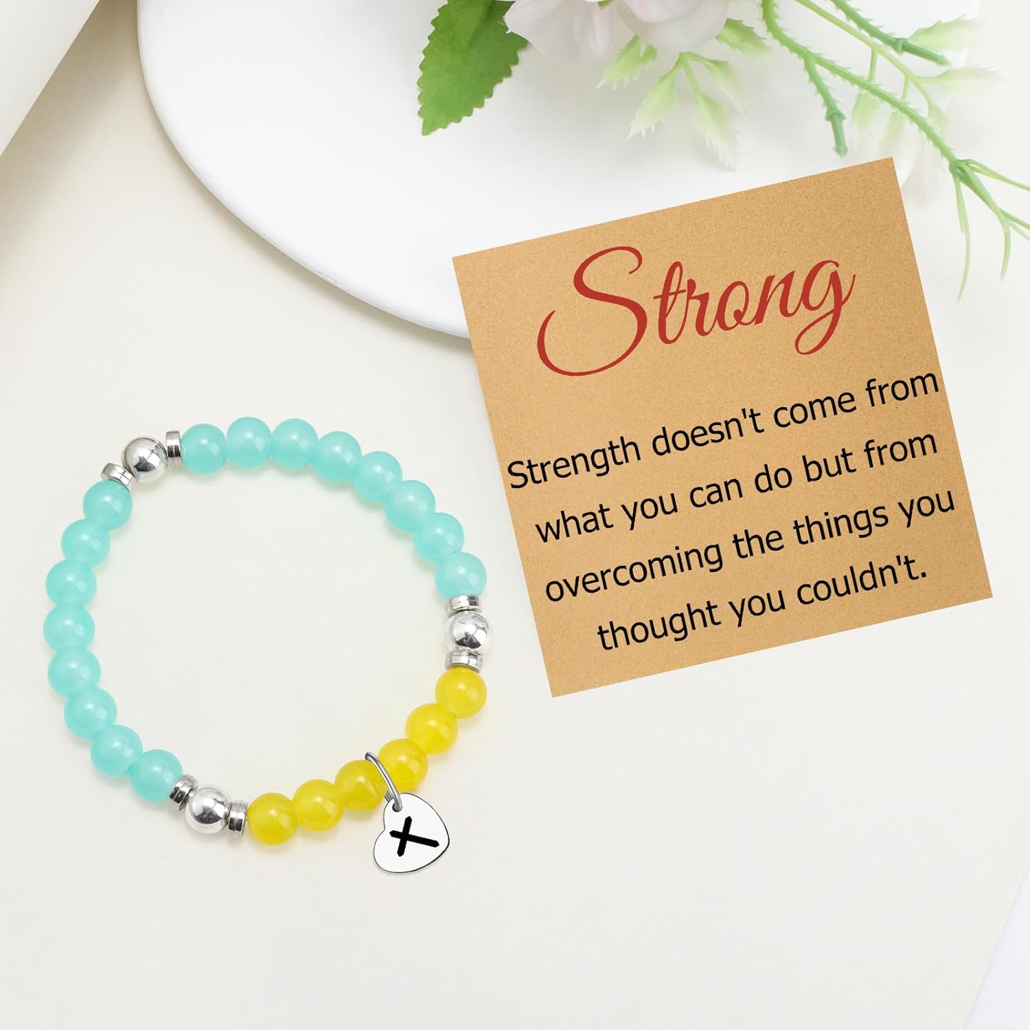 Inspirational Beads Bracelets for Women Christian Motivational Gifts for Her Spiritual Beaded Stretch Bracelets Religious Gifts for Women Daughter Sister Best Friend Coworker Encouragement Jewelry - Image 5
