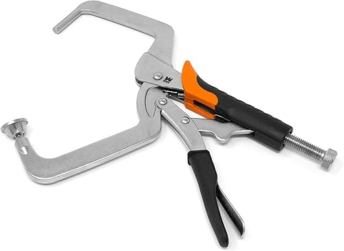 Miniatura 2 de WEN CL436R Abrazadera de ángulo recto de 4 pulgadas para carpintería y carpintería de agujeros de bolsillo