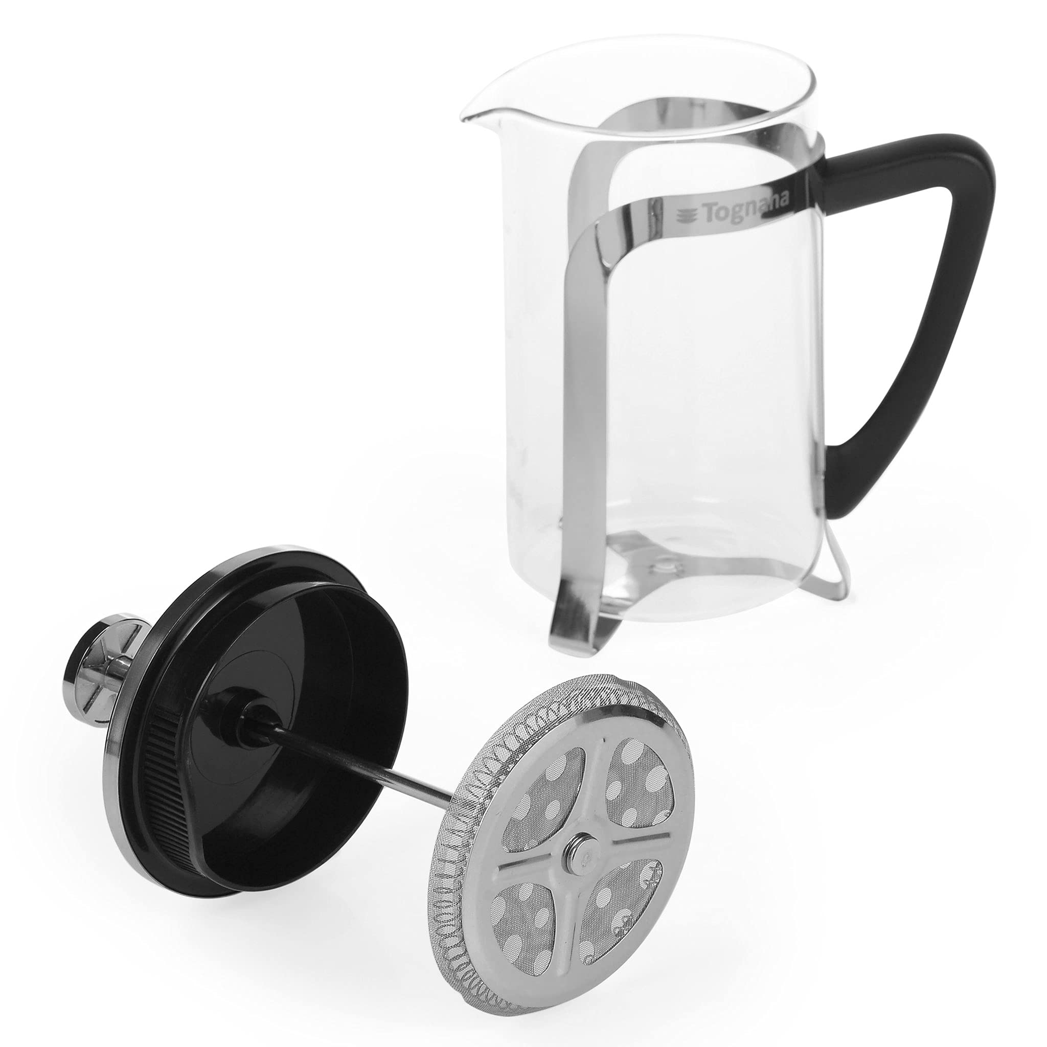 Infusiera Tognana Armonia - 600 Ml, Vetro Borosilicato, Acciaio Inox | Per Caffè, Tè, Tisane | Design Elegante - Foto 6
