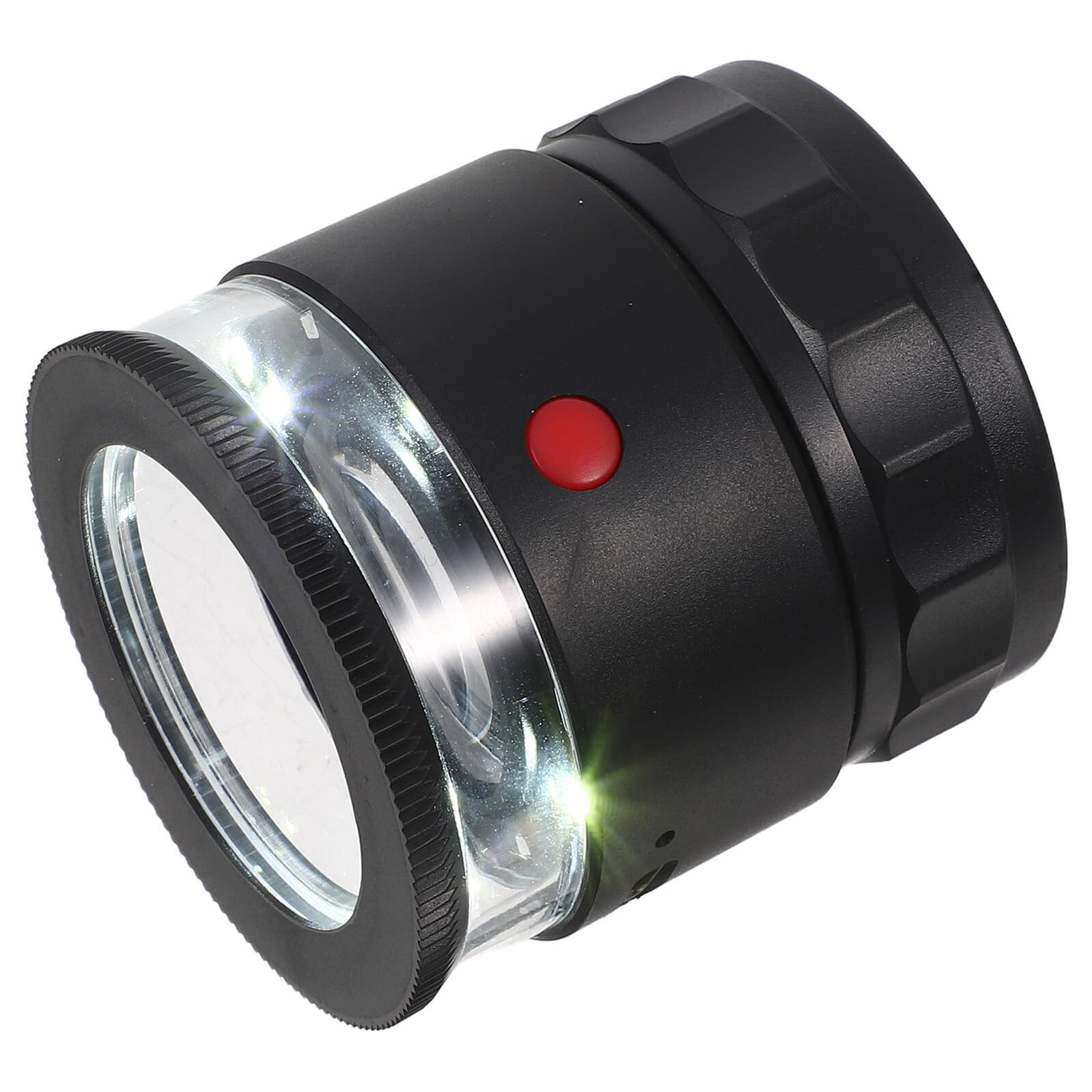 Lupa Joyería Recargable con LED Enfoque Ajustable y Escala Reticulada Lupa Portátil para Inspección de Monedas Sellos y Plantas