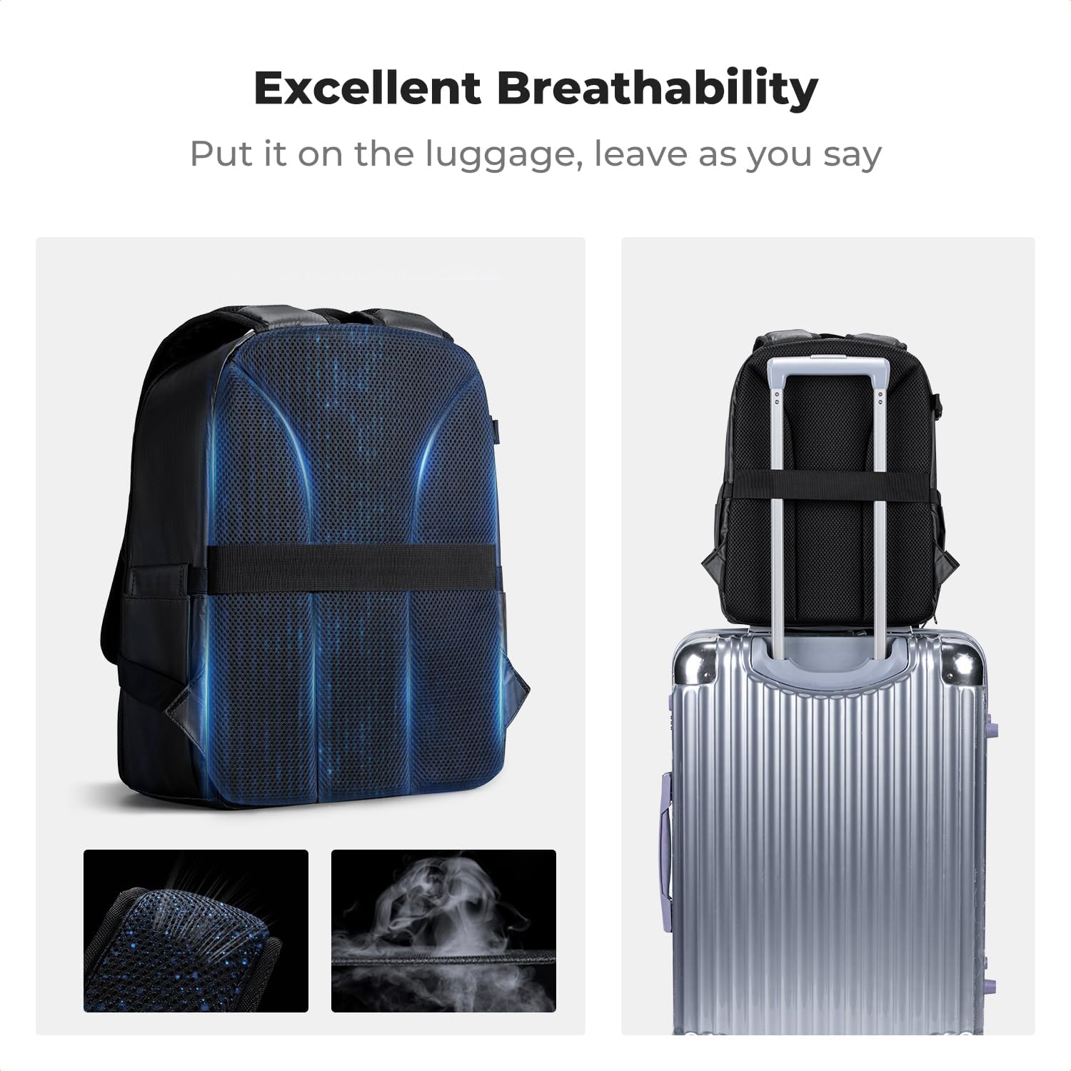 K&F CONCEPT Camera Bag Backpack, Professional DSLR/SLR/Mirrorless Camera Backpack, Photography Camera Case with Tripod Holder & Rain Cover Compatible with Canon/Sony/Nikon/FUJIFILM - Image 7