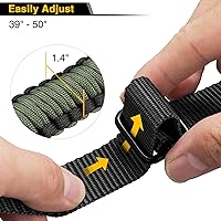 Vista 2 de CVLIFE Correa de Rifle 550 Paracord de 2 Puntos con Giratorio Tri-Lock para Caza y Exteriores