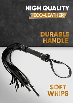 Leather Horse Crop 18 Faux Leather Flogger 33 Equestrian Whips Kit Horse Riding Set Horse Training Whip Adult Play Floggers for Adult Play Set