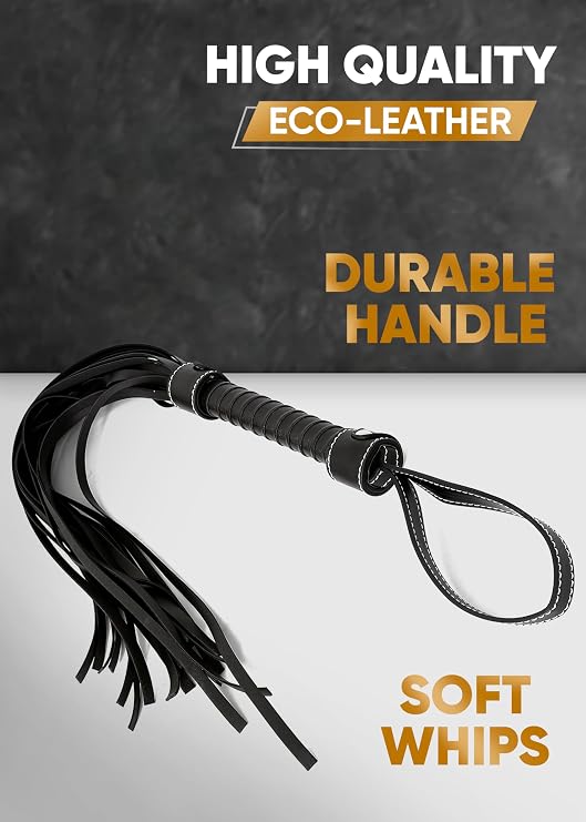 Leather Horse Crop 18 Faux Leather Flogger 33 Equestrian Whips Kit Horse Riding Set Horse Training Whip Adult Play Floggers for Adult Play Set