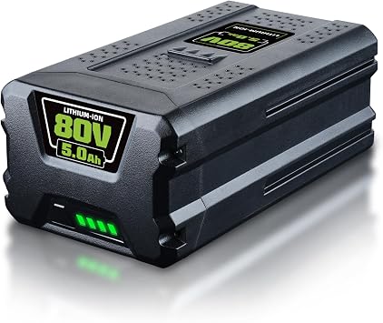 VANTTECH Upgraded 5.0Ah 80V GBA80200 Replacement for Greenworks 80V Battery GBA80250 GBA80300 GBA80400 GBA80500 BAB740 Compatible with Greenworks 80 Volt Max Pro Tools and Mowers